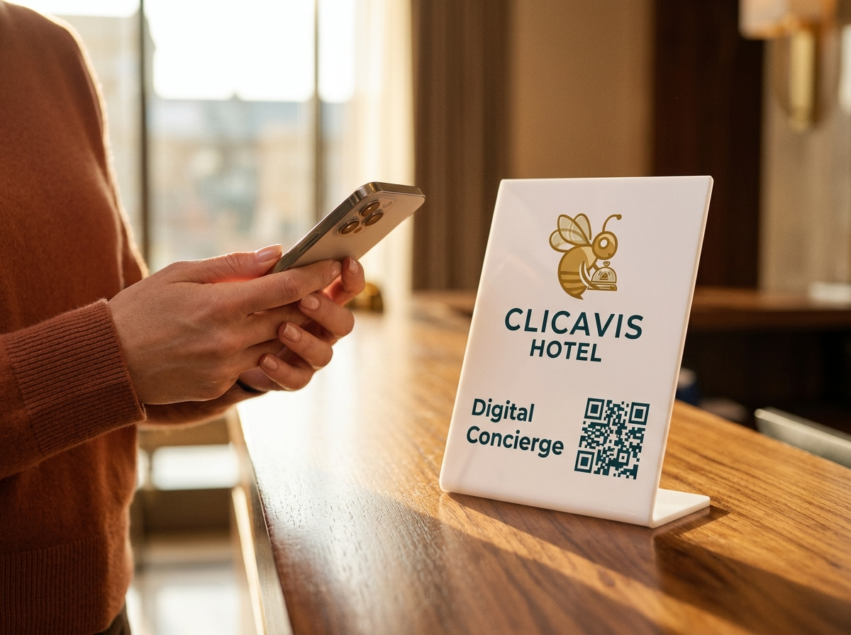 Paso 3: El huésped escanea el código QR con su smartphone